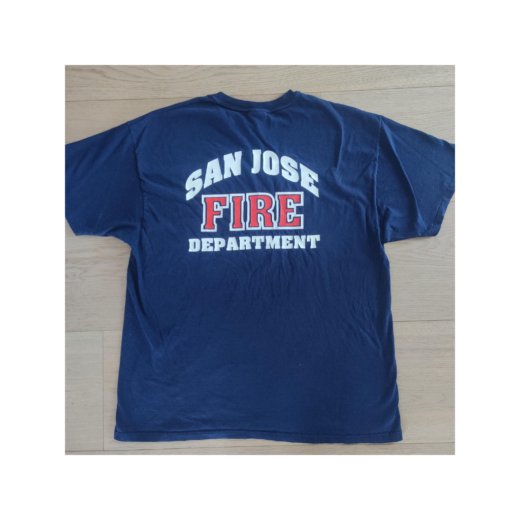 VINTAGE SAN JOSE FIRE DEPARTMENT T-PAITA (XXL)