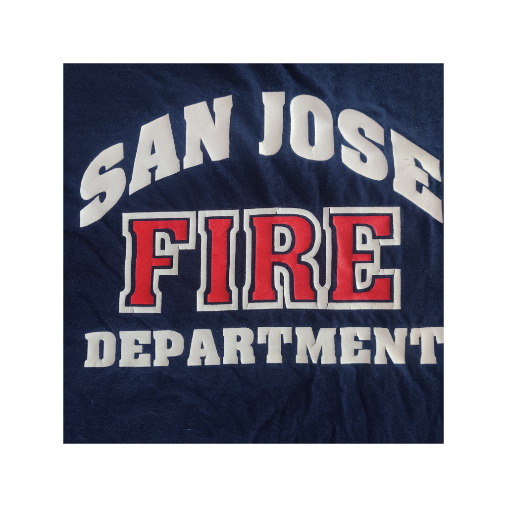 VINTAGE SAN JOSE FIRE DEPARTMENT T-PAITA (XXL)